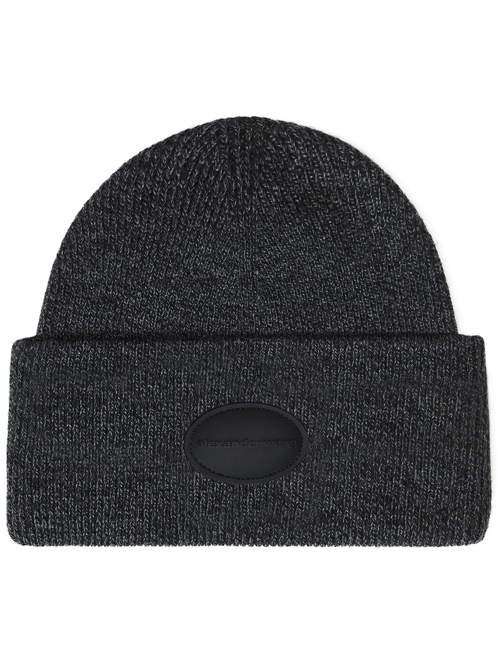 RIBBED BEANIE WITH DOMED LOGO PATCH