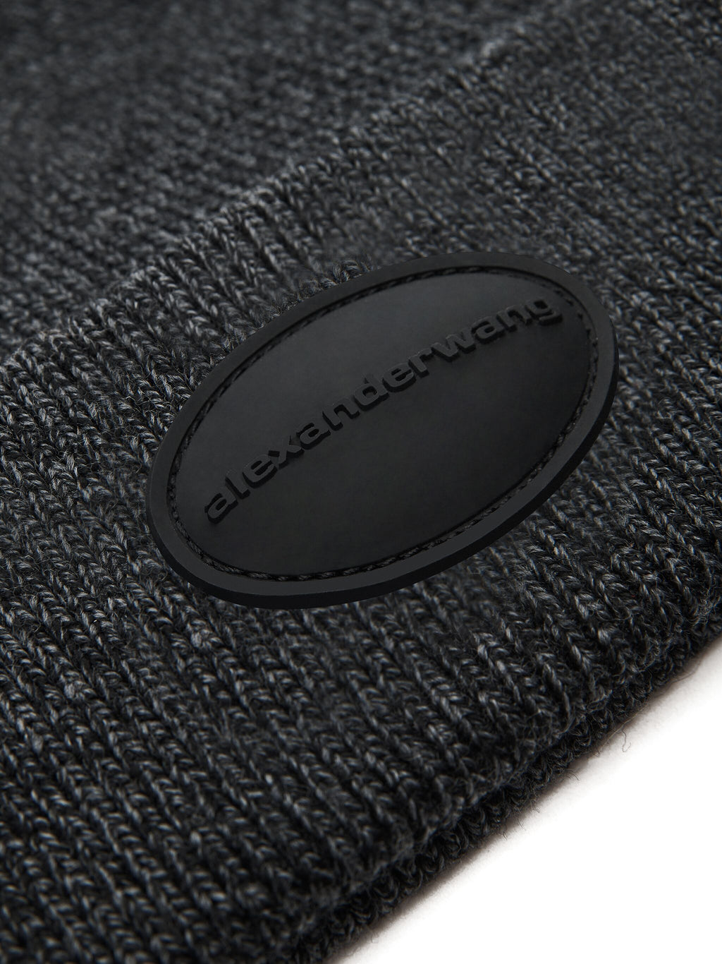 RIBBED BEANIE WITH DOMED LOGO PATCH