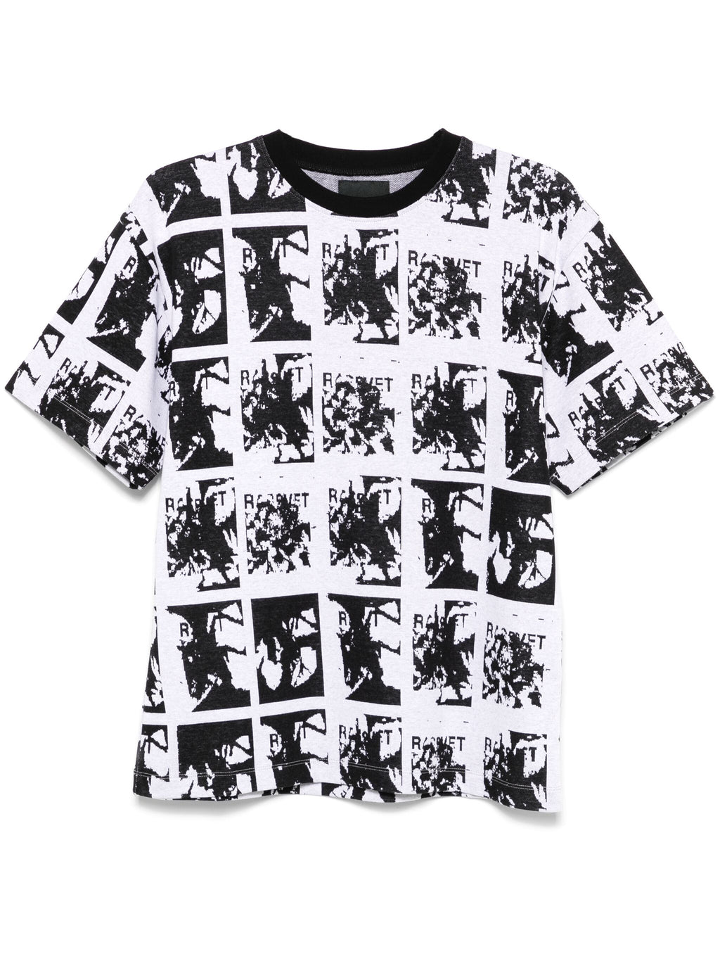 MEN FLOWER JACQUARD TEE SHIRT KNIT