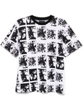 MEN FLOWER JACQUARD TEE SHIRT KNIT