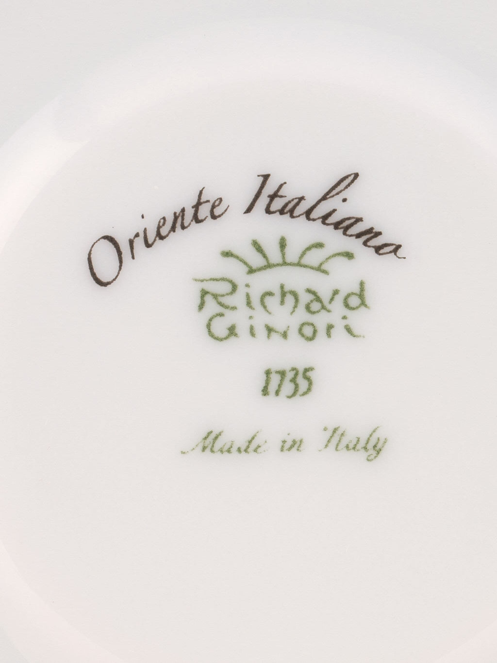 ORIENTE ITALIANO - PIATTO CAFFE` CM 13,5