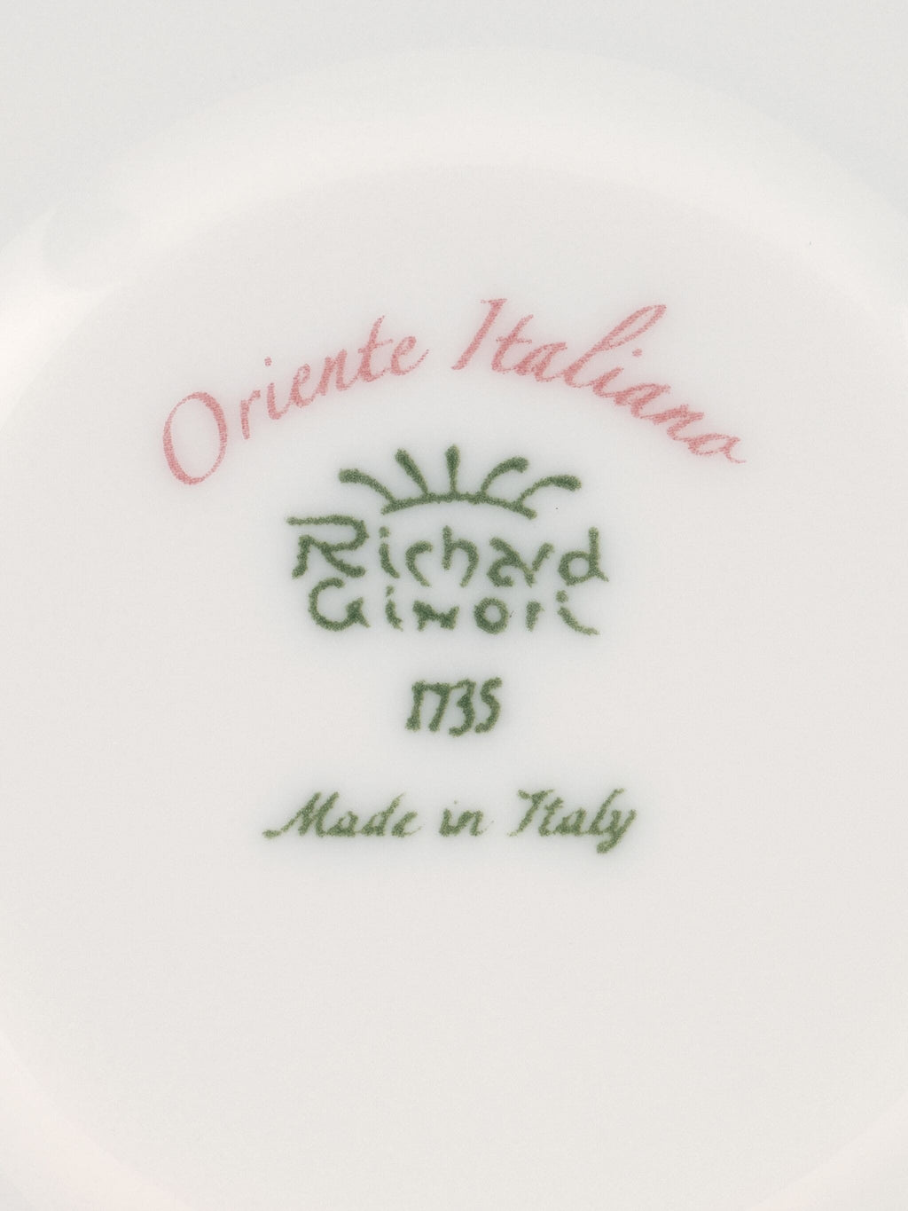 ORIENTE ITALIANO - PIATTO CAFFE` CM 13,5