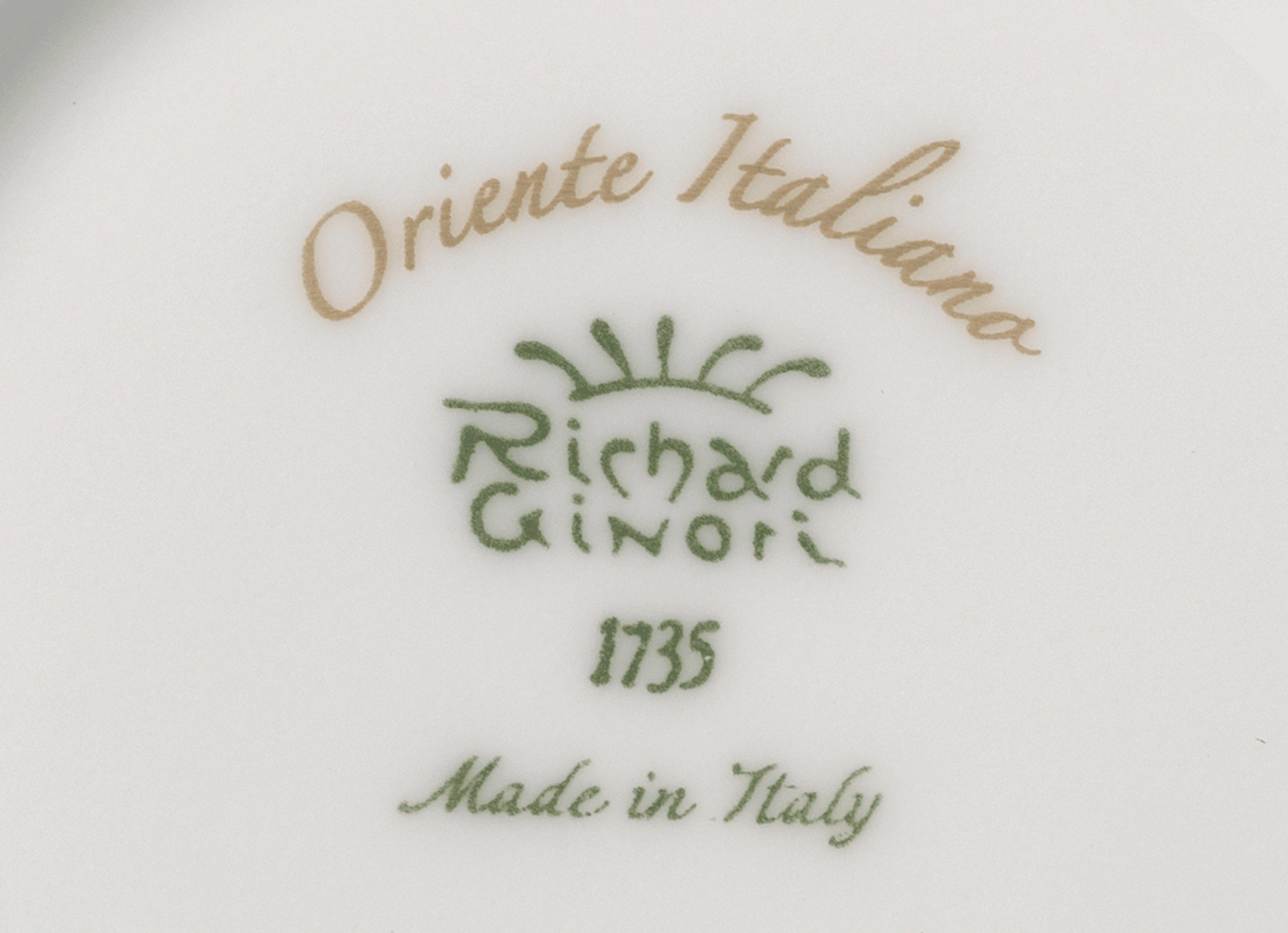 ORIENTE ITALIANO - PIATTO CAFFE` CM 13,5