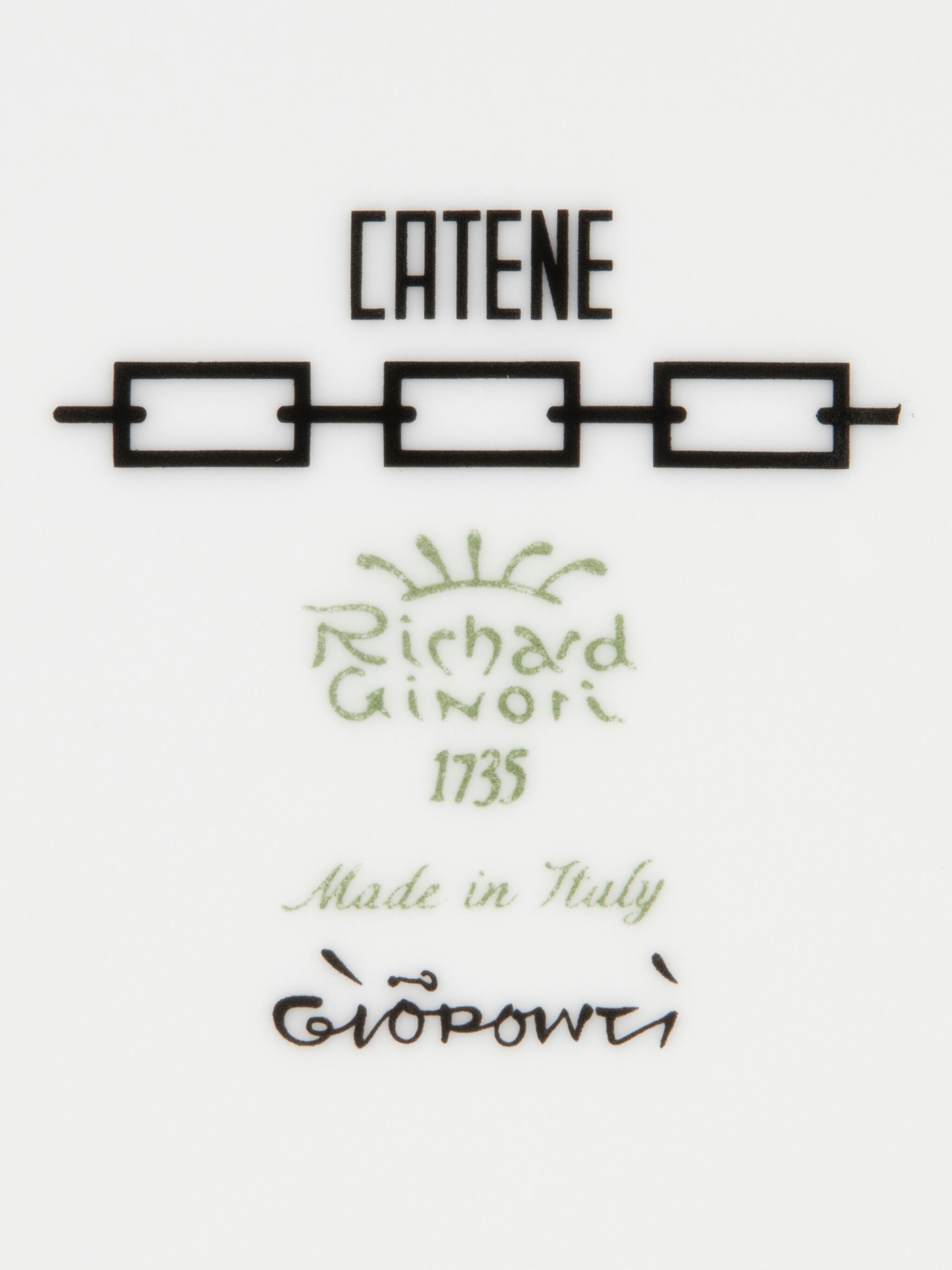 CATENE - IMPERO PIATTO TE` CM 13,5