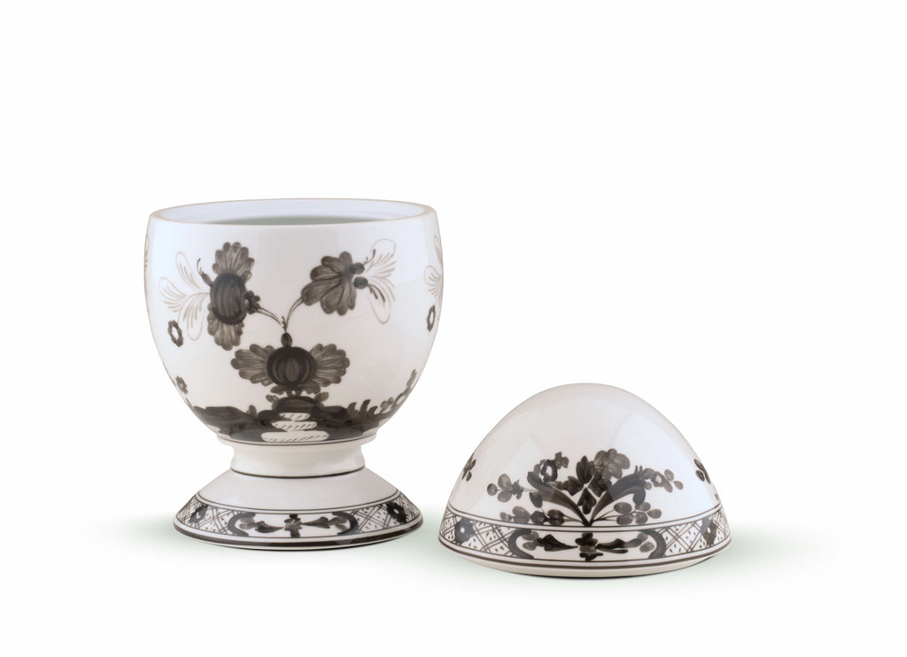 ORIENTE ITALIANO - OGGETTI UOVO CON COPERCHIO CM 21