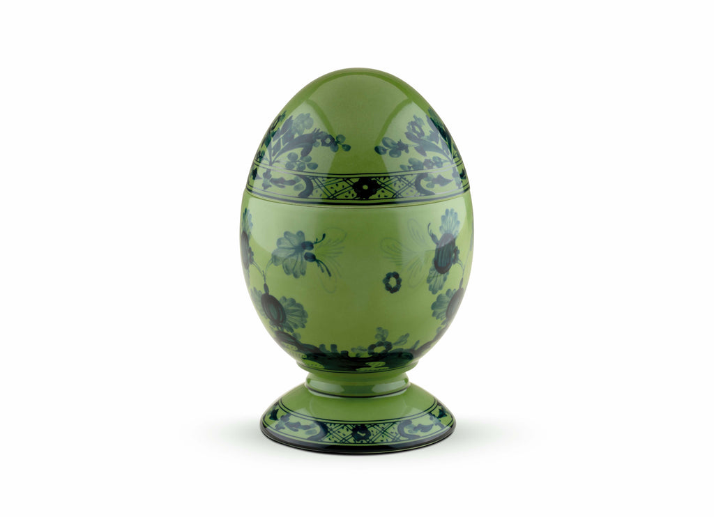 ORIENTE ITALIANO - OGGETTI UOVO CON COPERCHIO CM 21