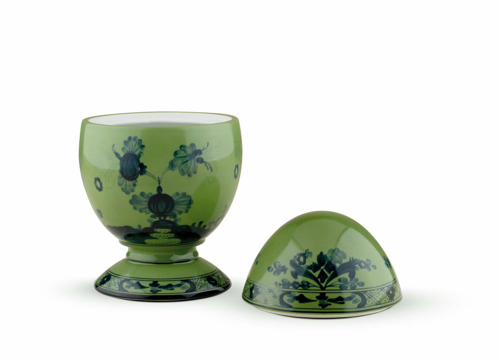 ORIENTE ITALIANO - OGGETTI UOVO CON COPERCHIO CM 21