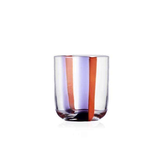 GESTI Tumbler lilac-orange Tea cup w/saucer