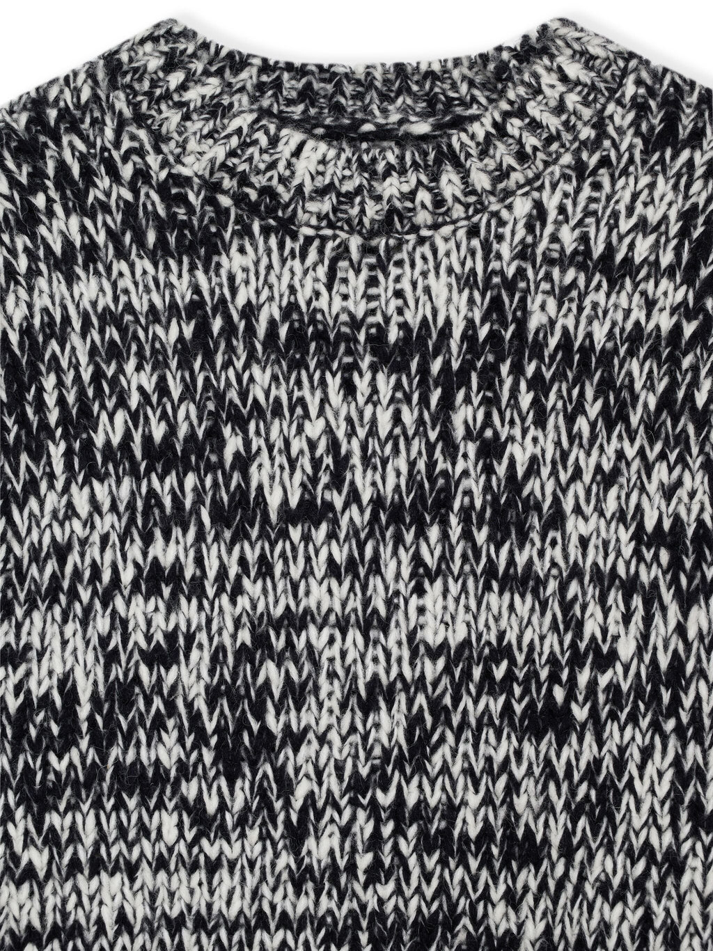 SYDNEY CREW SWEATER - BLACK AND WHITE