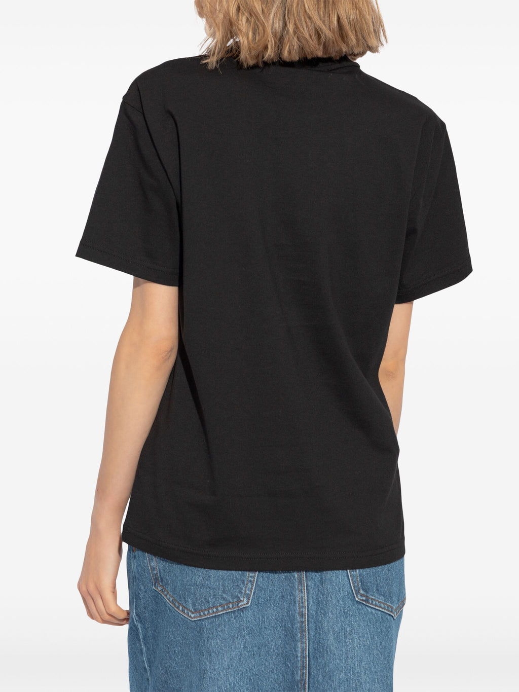 ESSENTIAL JSY SS TEE W/ PUFF LOGO & BOUND NECK