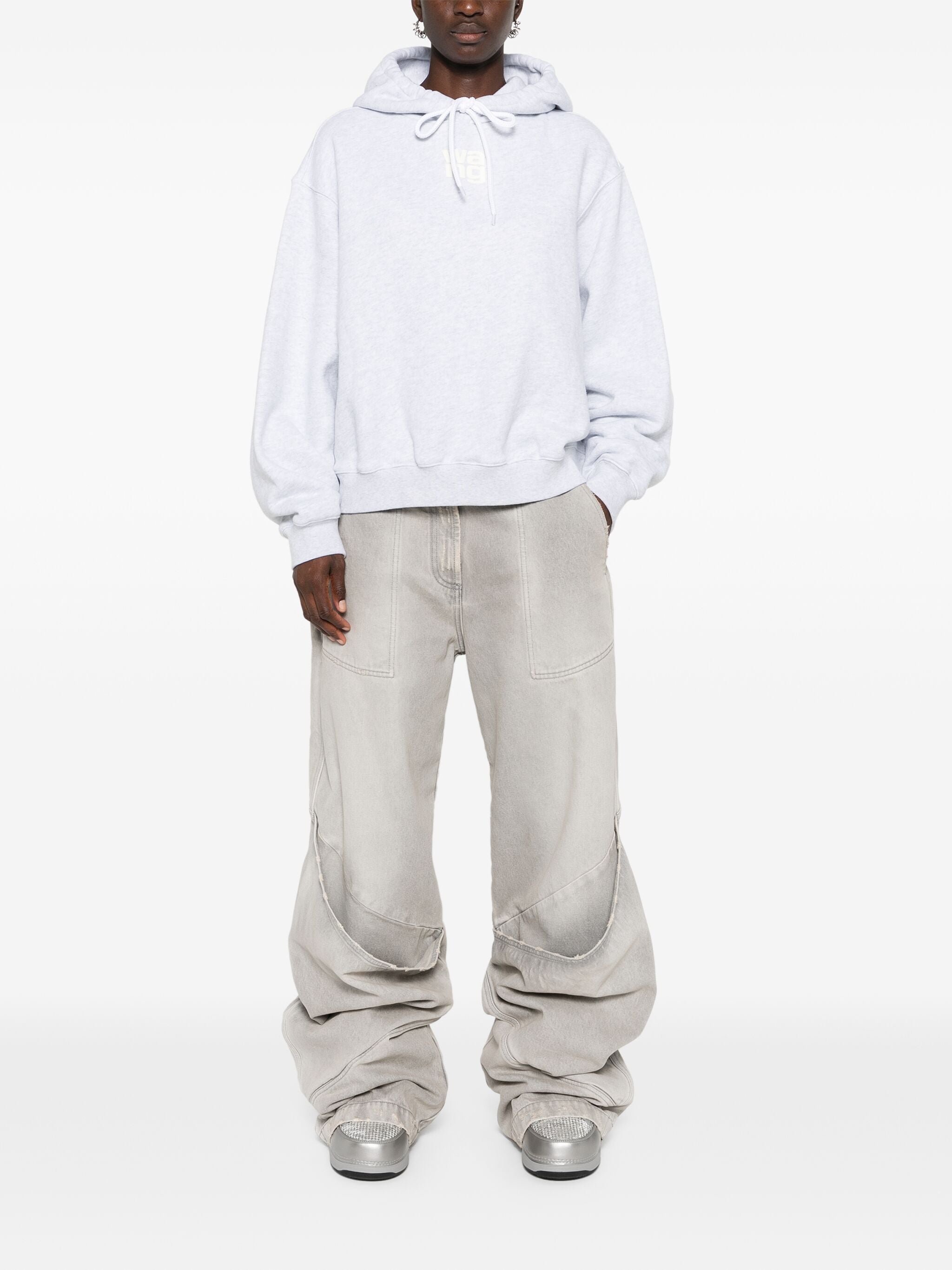 ESSENTIAL TERRY HOODIE WITH PUFF PAINT LOGO