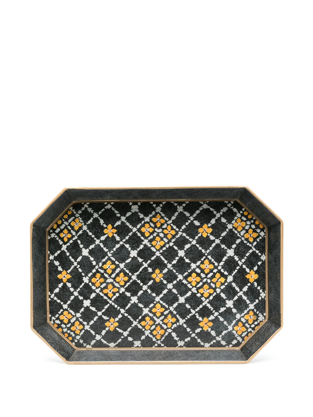 HAND-PAINTED IRON TRAY-MAIOLICA