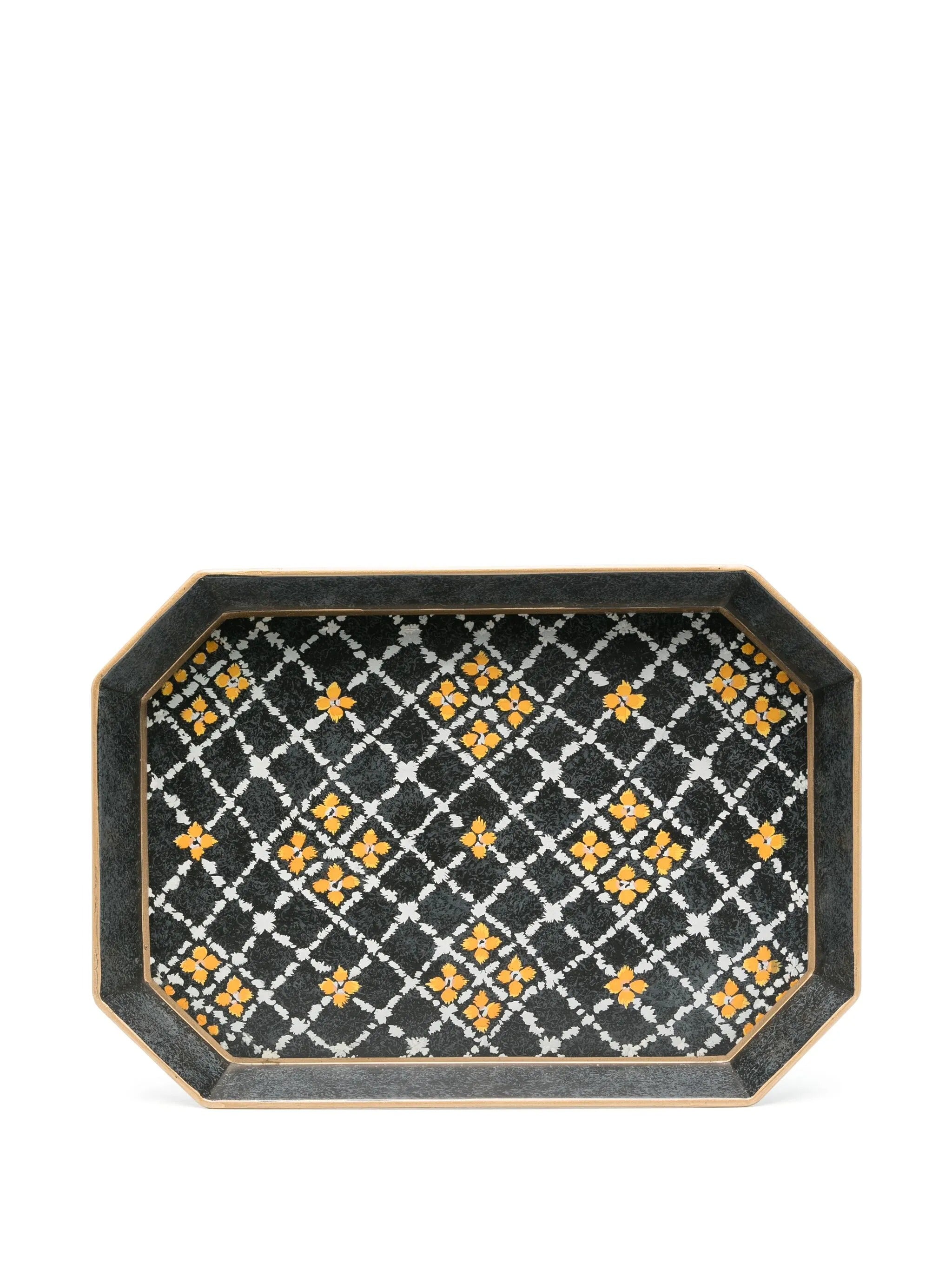 HAND-PAINTED IRON TRAY-MAIOLICA