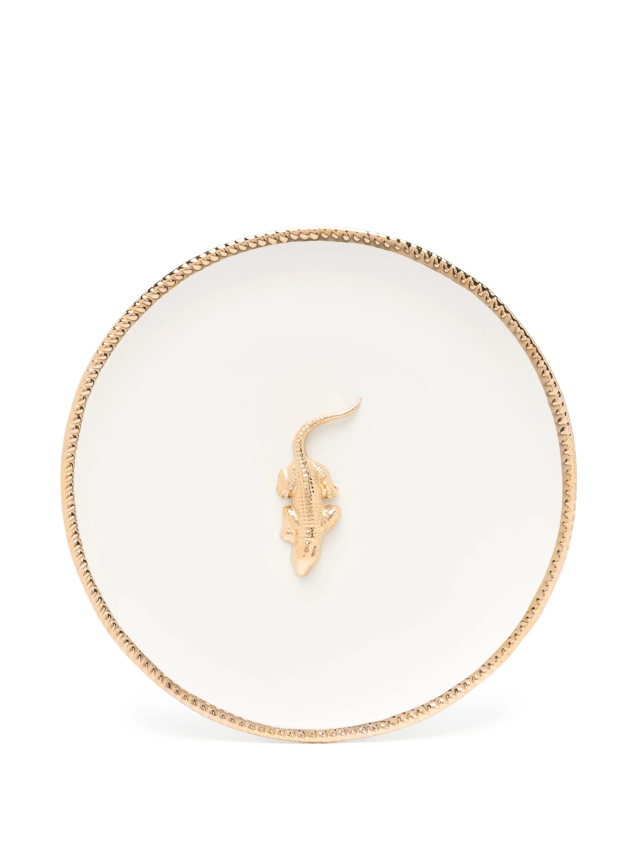 GOLDEN ANIMALS CERAMIC PLATE