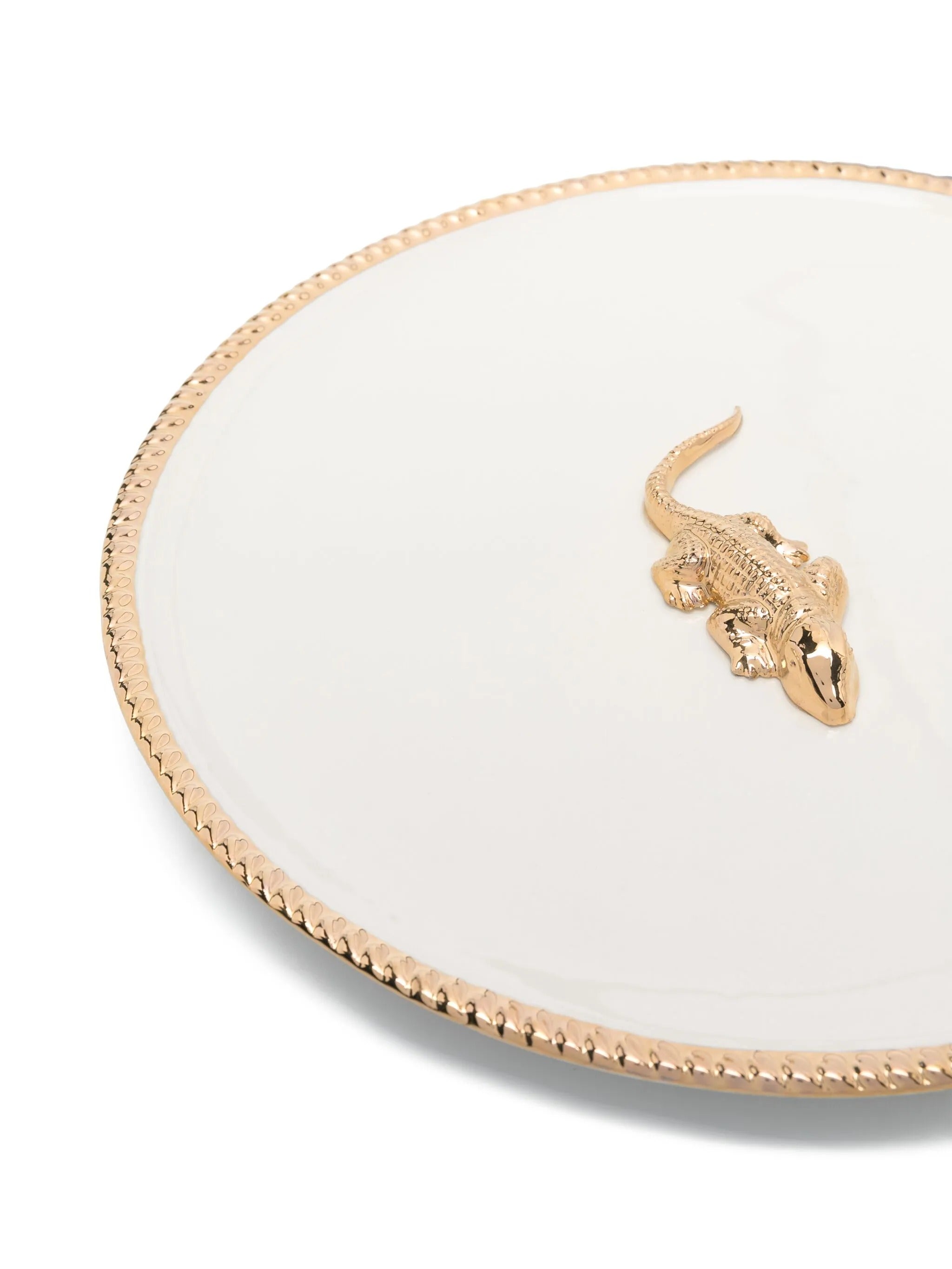GOLDEN ANIMALS CERAMIC PLATE