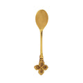 SET 4 CUC CAFFE` QUADRIFOGLIO 13 cm ORO