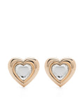 GOLD CRYSTAL HEART EARRINGS