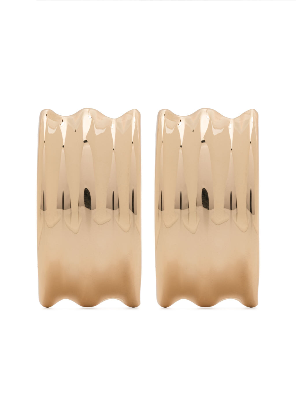 GOLD RIDGED EARRINGS