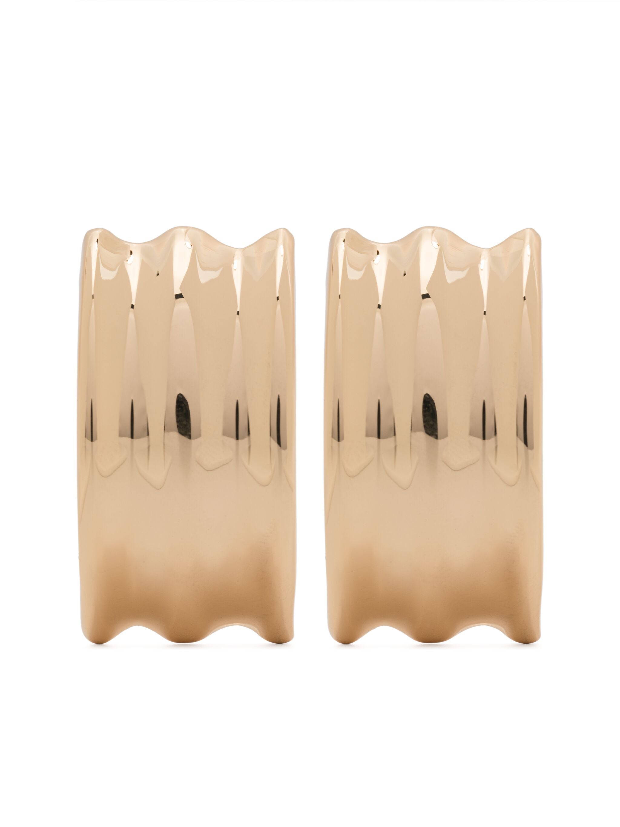 GOLD RIDGED EARRINGS