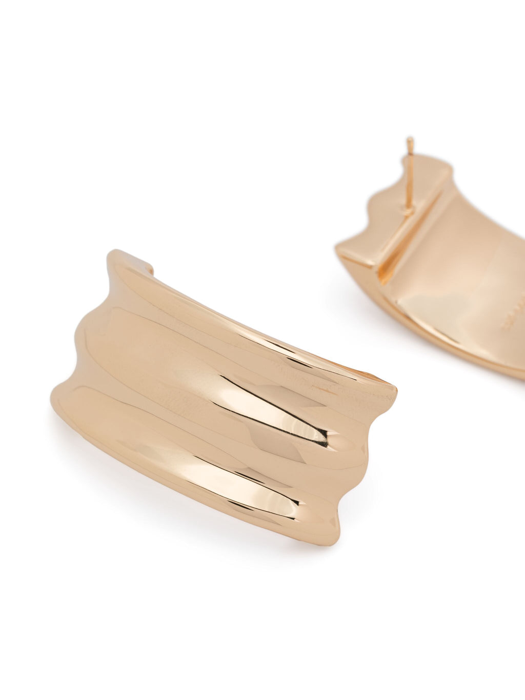 GOLD RIDGED EARRINGS