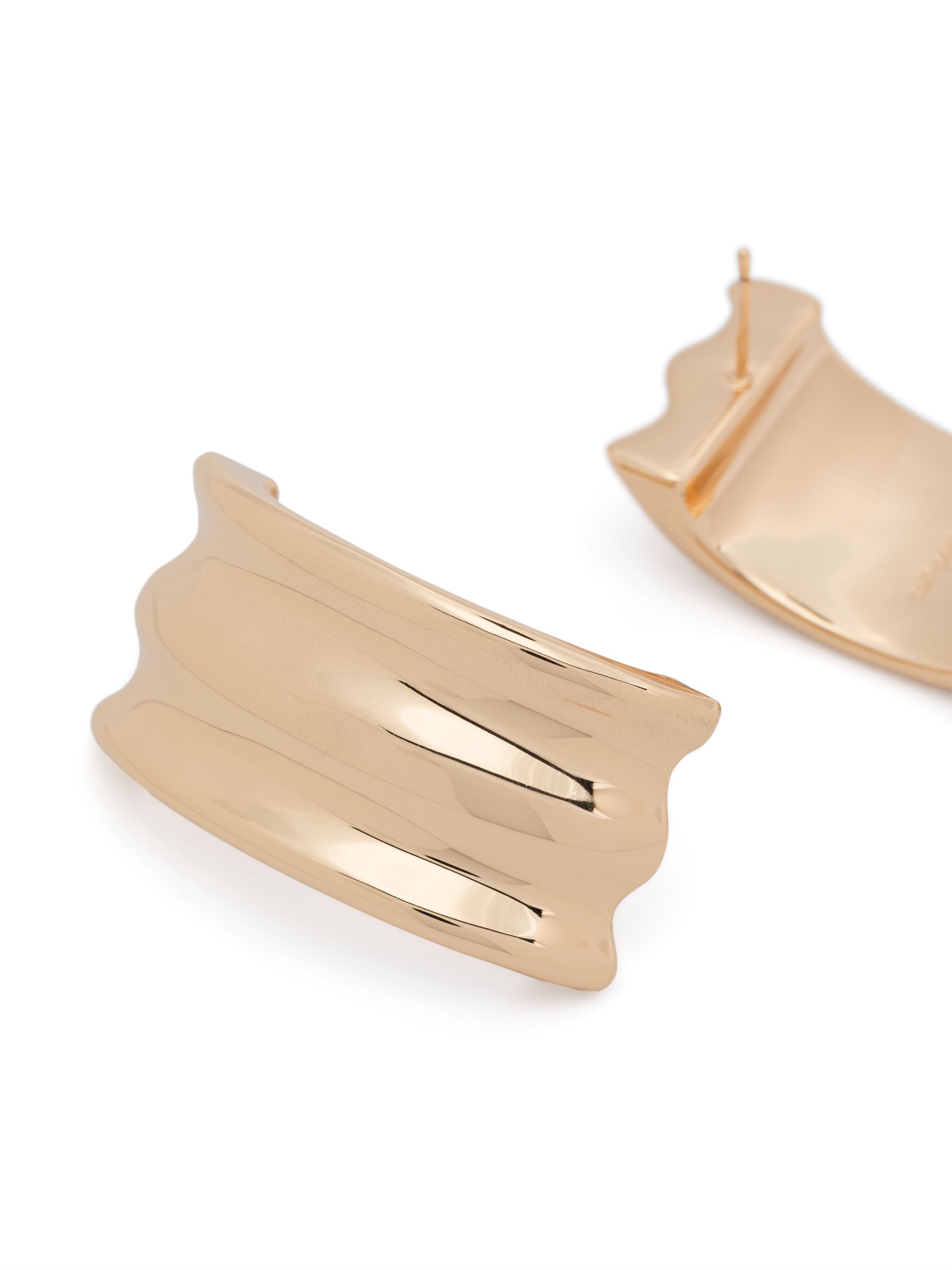 GOLD RIDGED EARRINGS