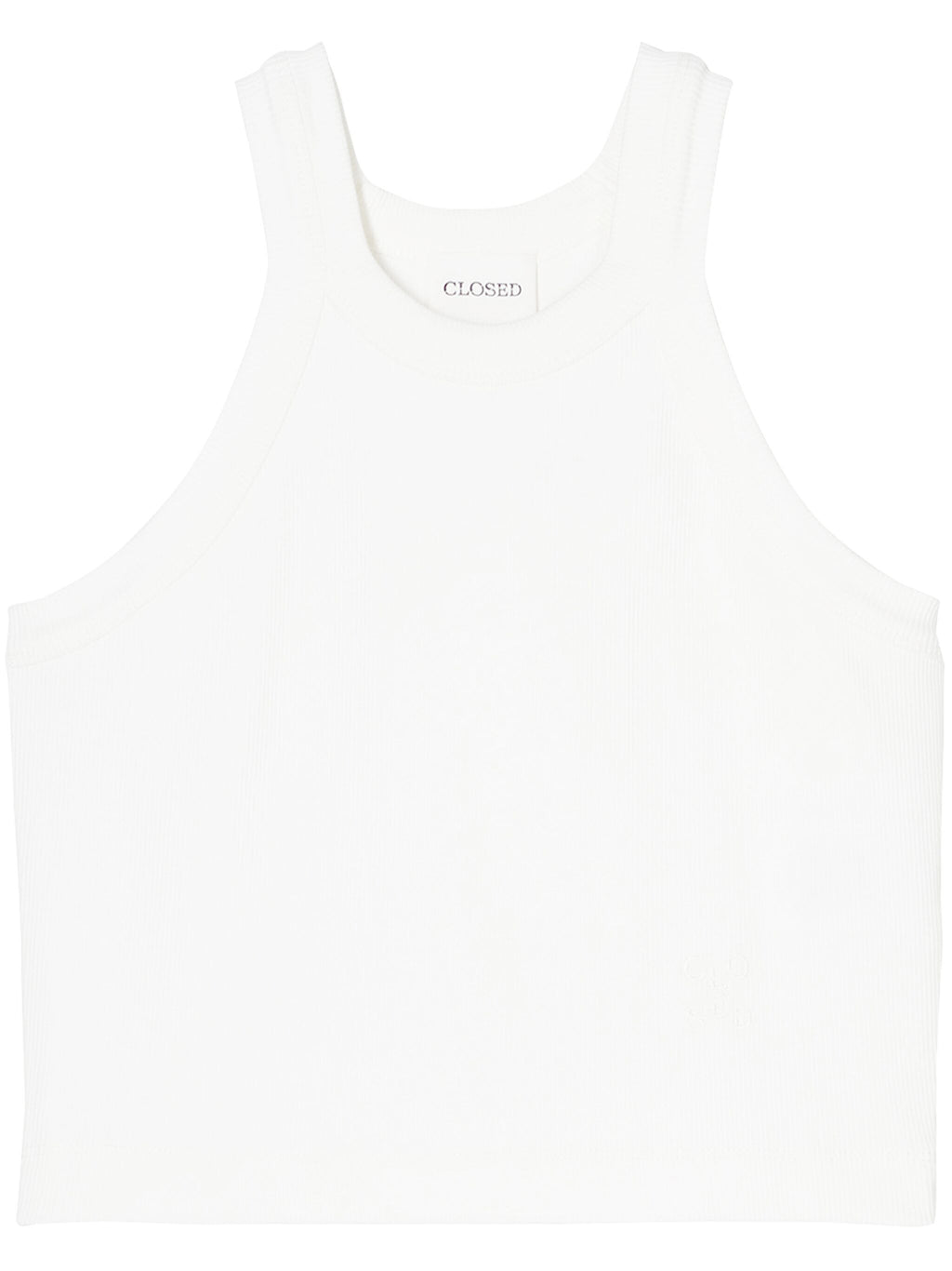 Cropped racer tank