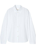 pleated sleeve shirt