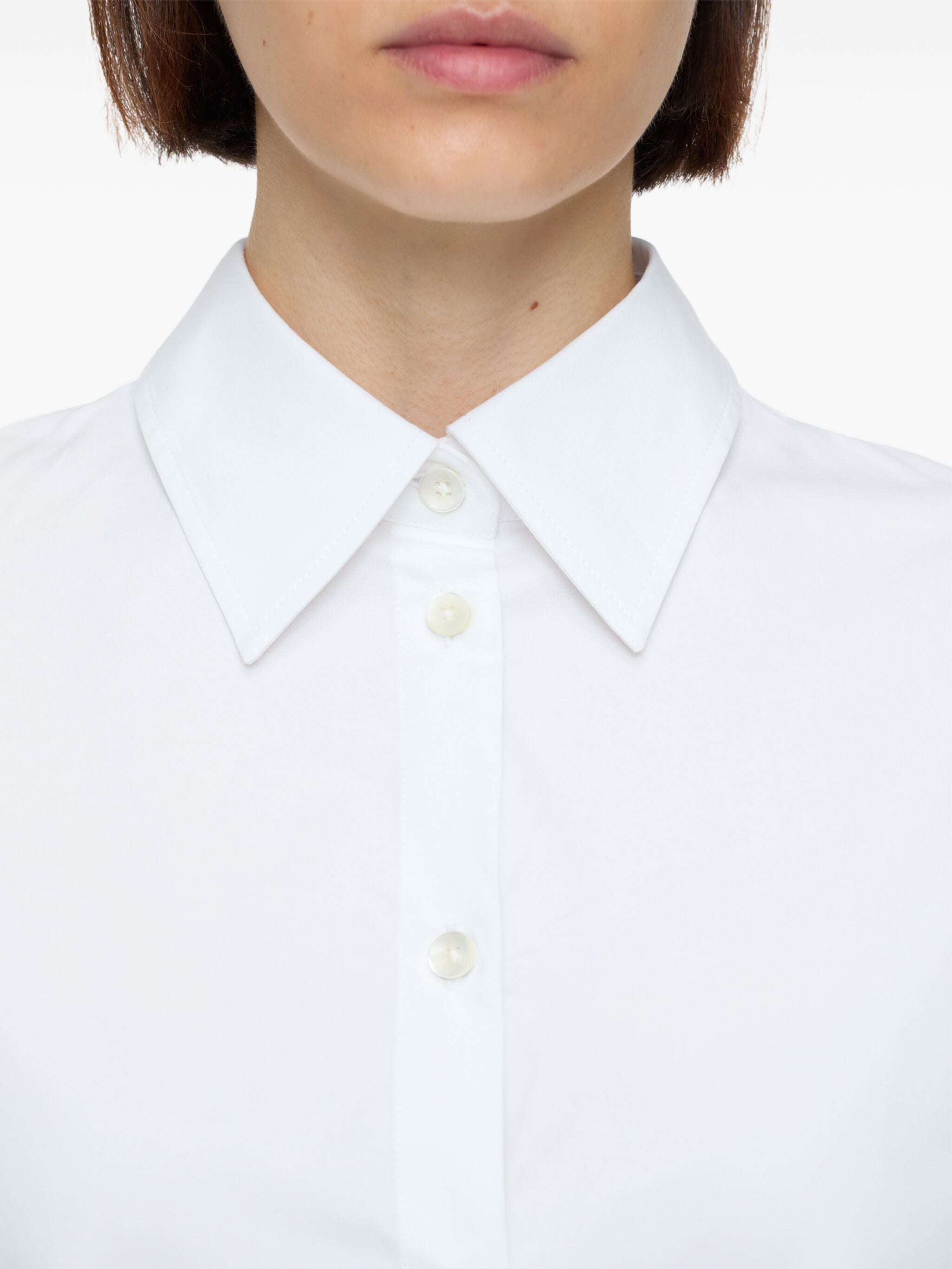 pleated sleeve shirt