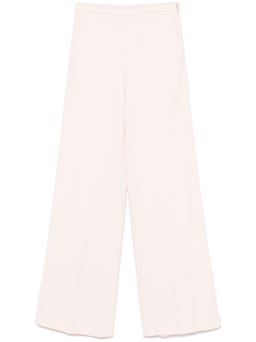stretch cady crepe wide leg pants