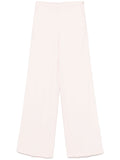 stretch cady crepe wide leg pants