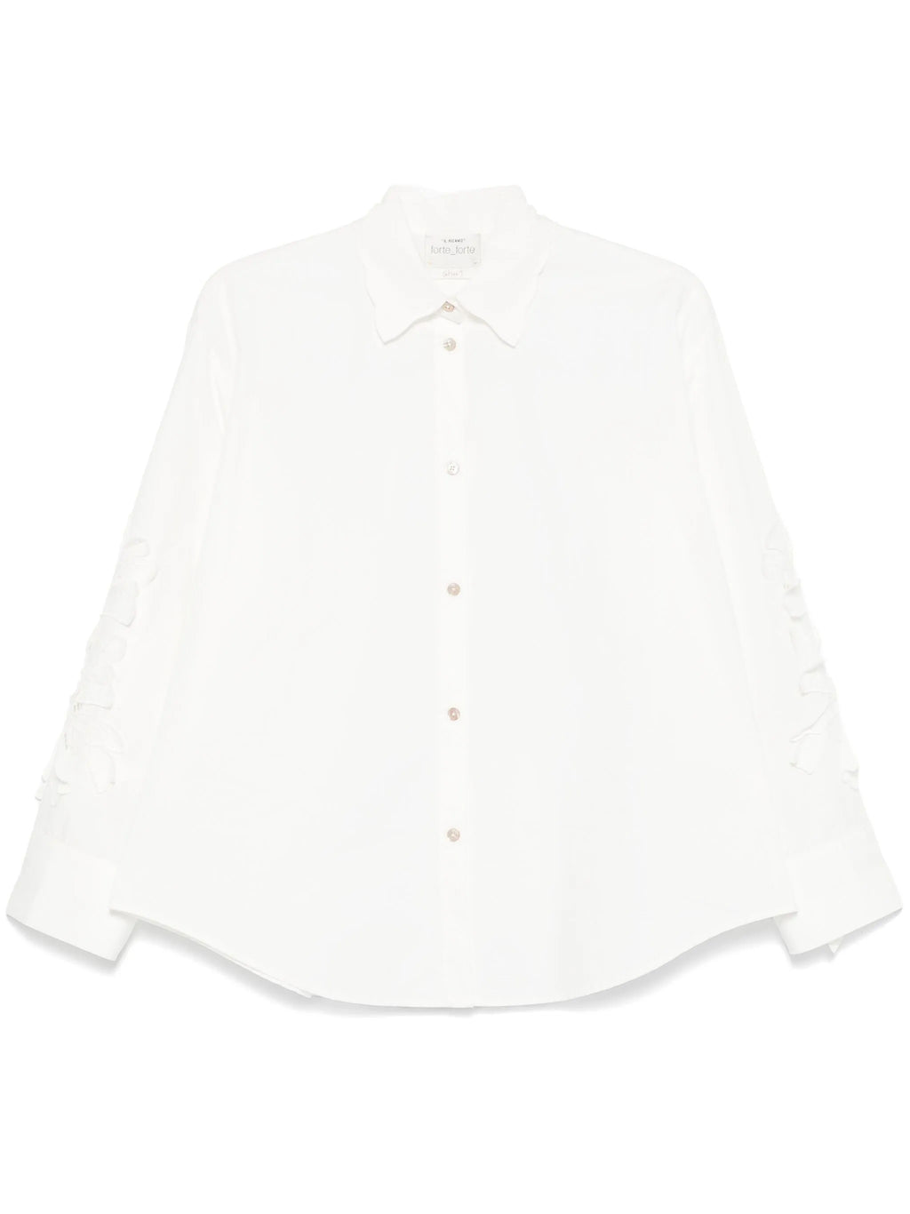 "en fleur" embroidery cotton popline shirt
