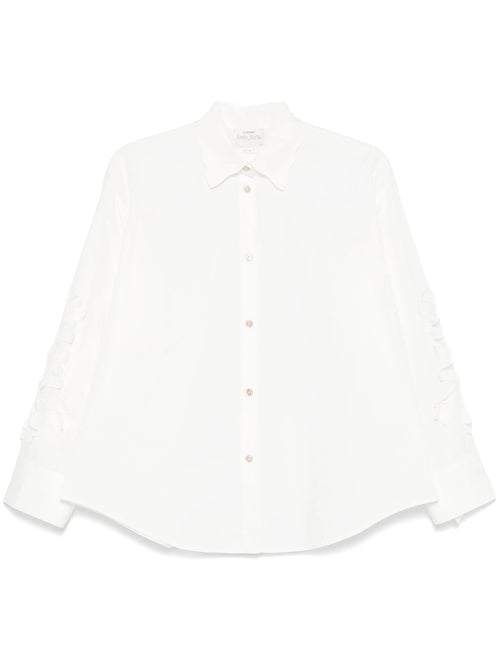 "en fleur" embroidery cotton popline shirt