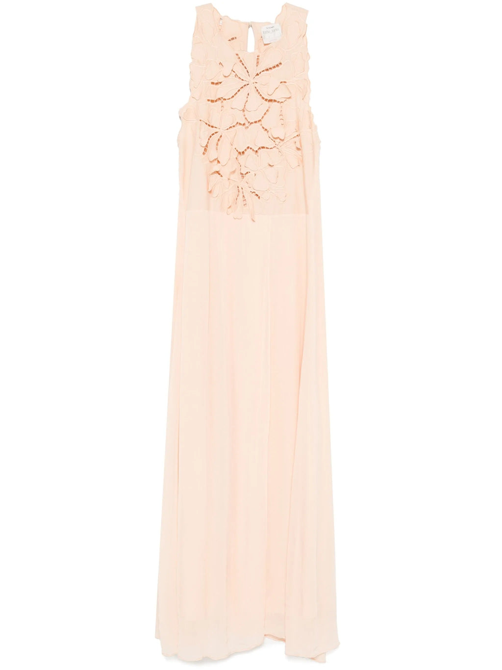 "en fleur" embroidery popline and georgette dress