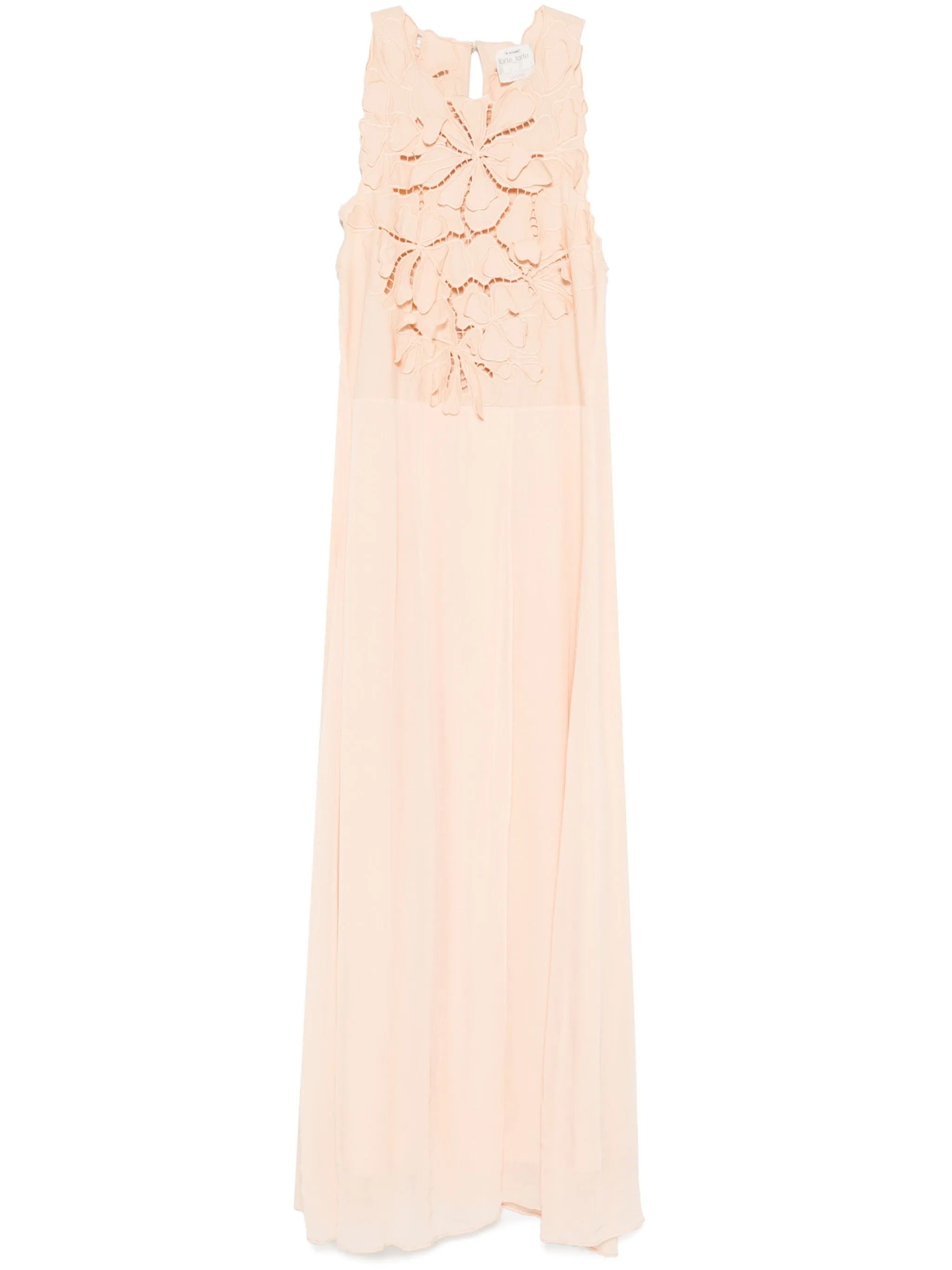 "en fleur" embroidery popline and georgette dress