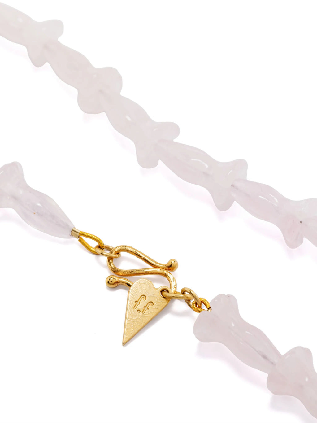 flower and hard stones necklace