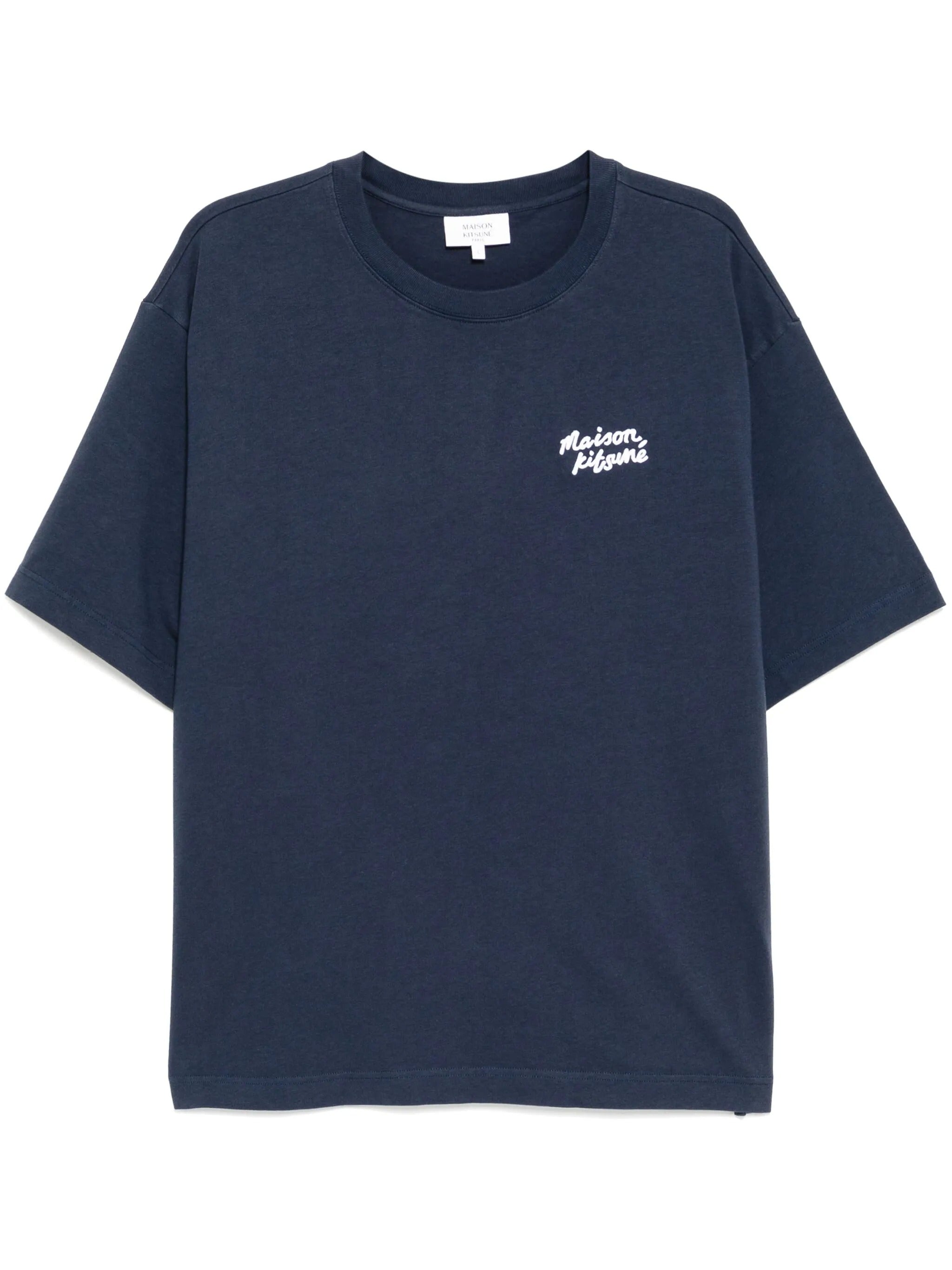 MAISON KITSUNE HANDWRITING EMBROIDERY OVERSIZE TEE