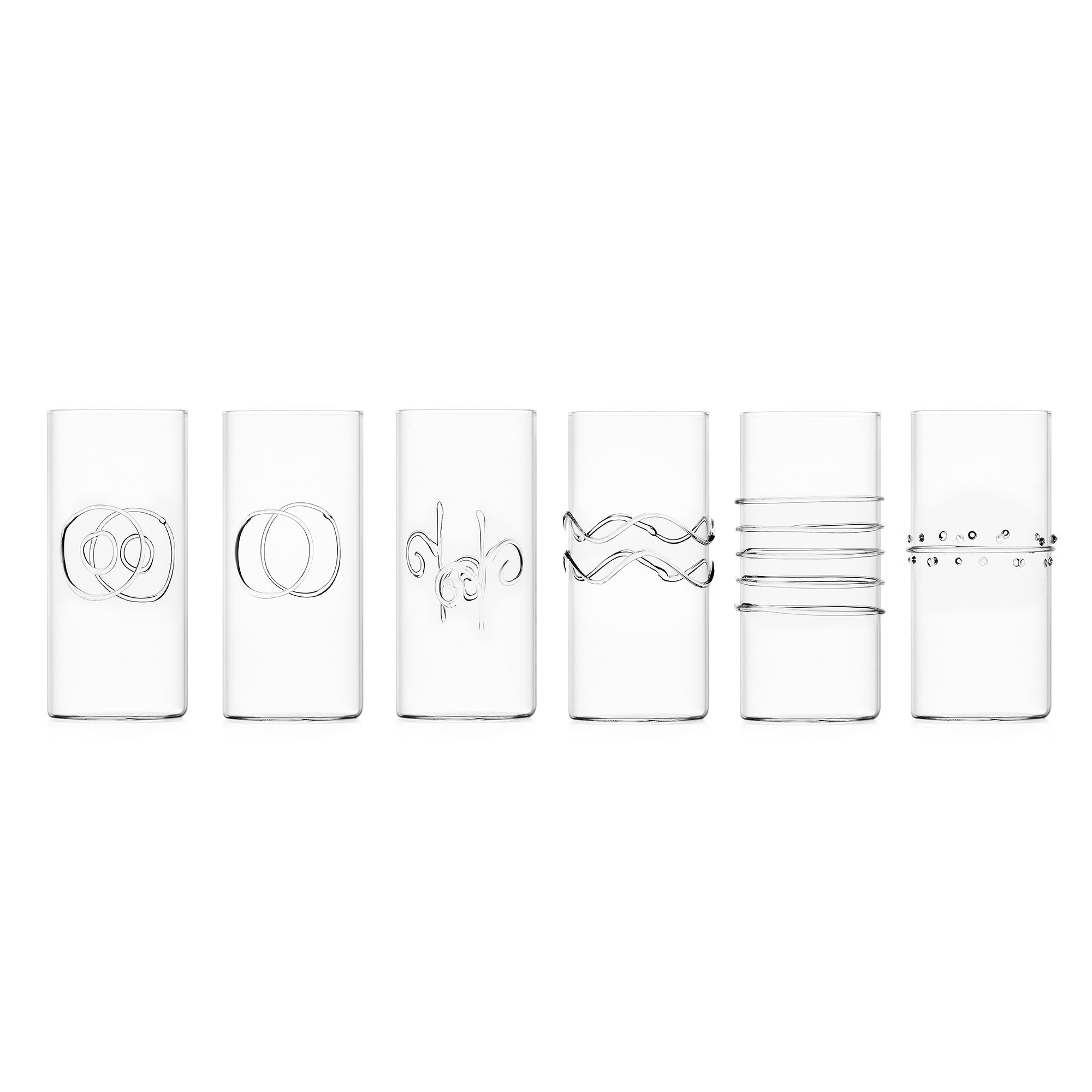 DECO 6 pcs set longdrink assorted