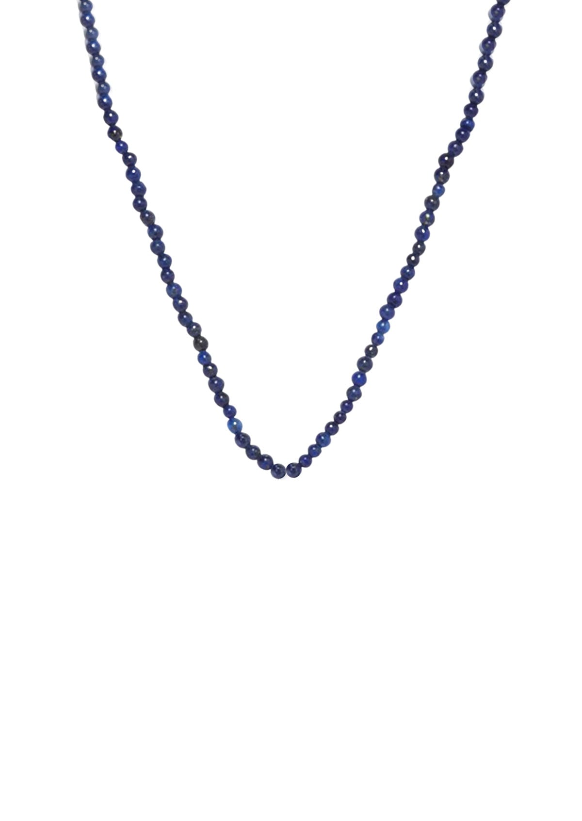 LAPIS ROUND BEADED NECKLACE