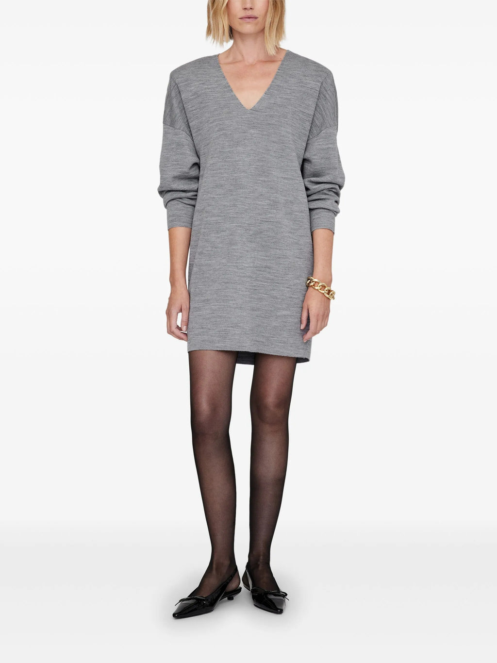 ESSEX DRESS  GREY MELANGE