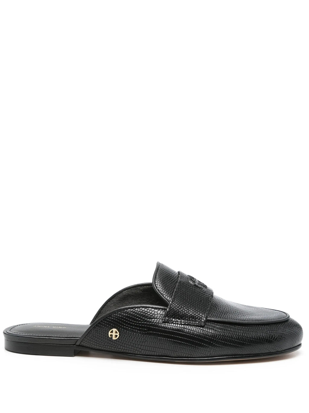 CORRINE MULES MINI EMBOSSED BLACK