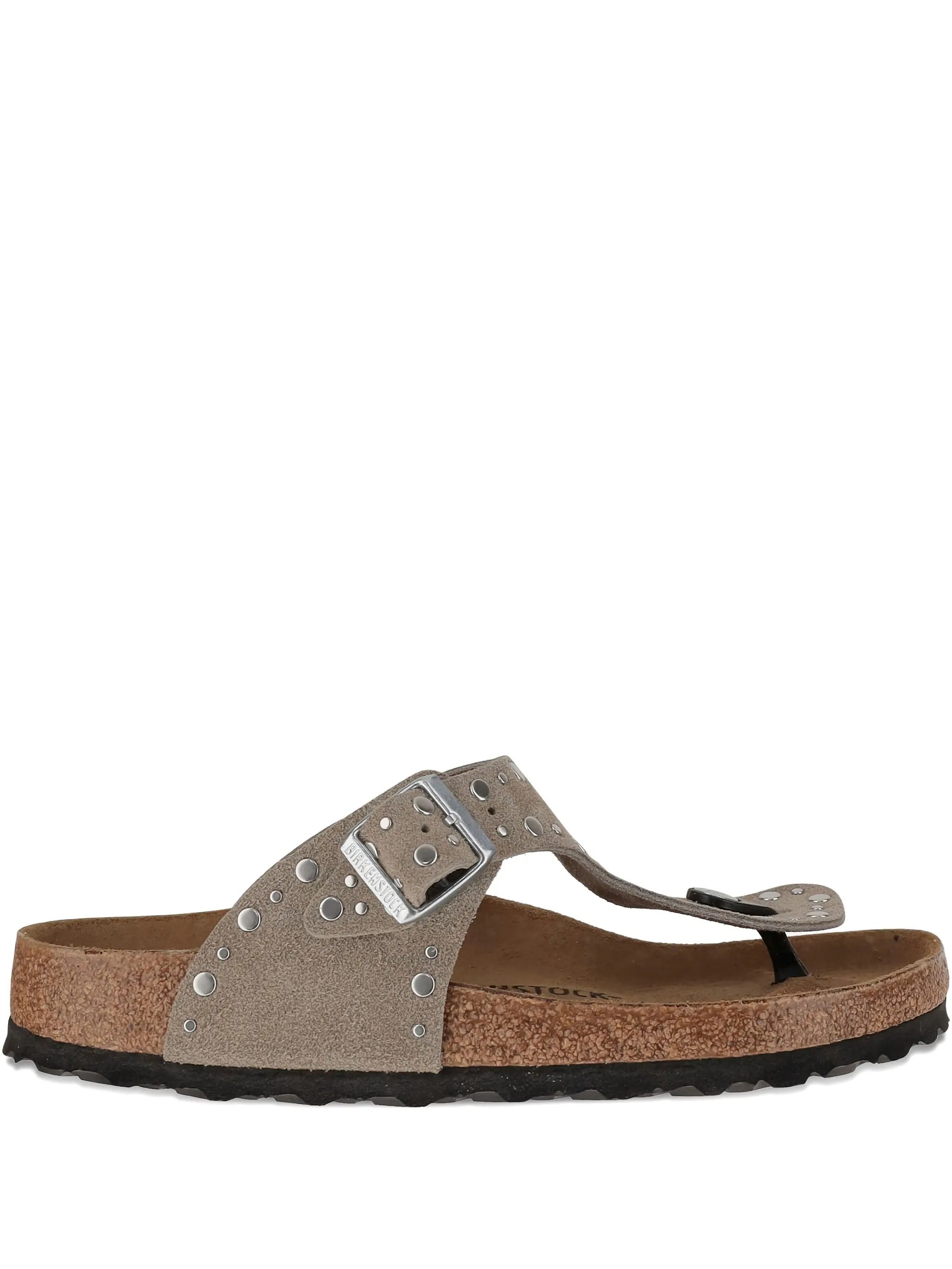 Gizeh Rivet taupe, Suede Leather