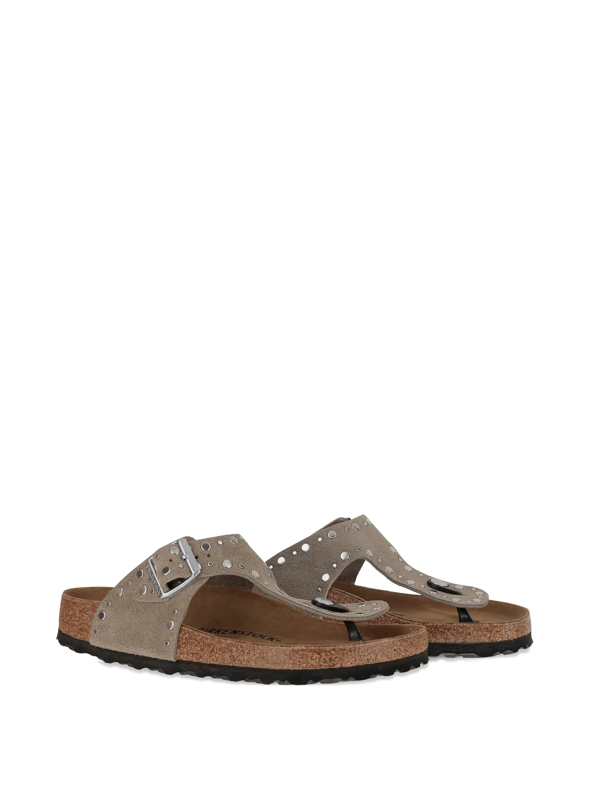 Gizeh Rivet taupe, Suede Leather