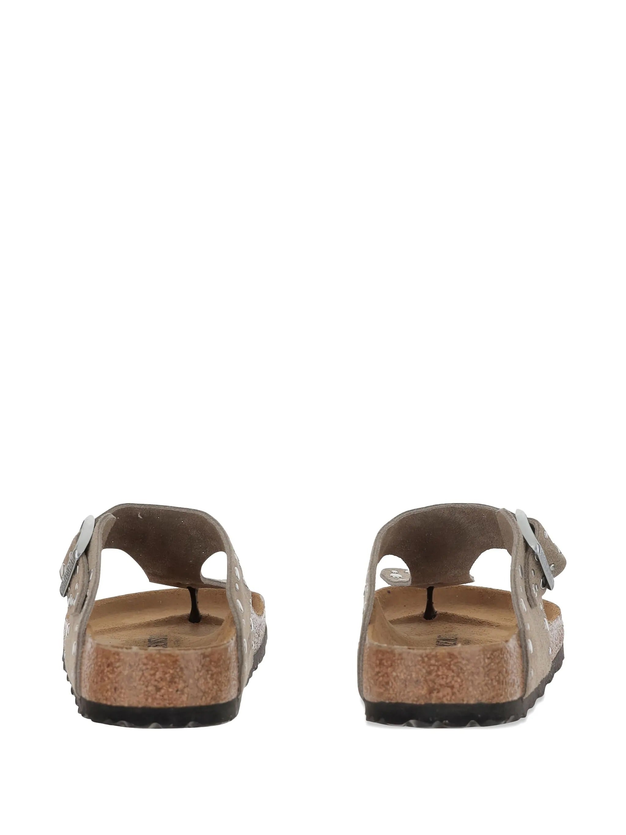 Gizeh Rivet taupe, Suede Leather