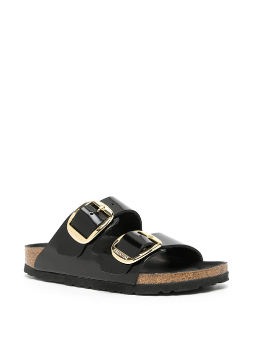 Arizona Big Buckle HEX shine black,Natural Leather