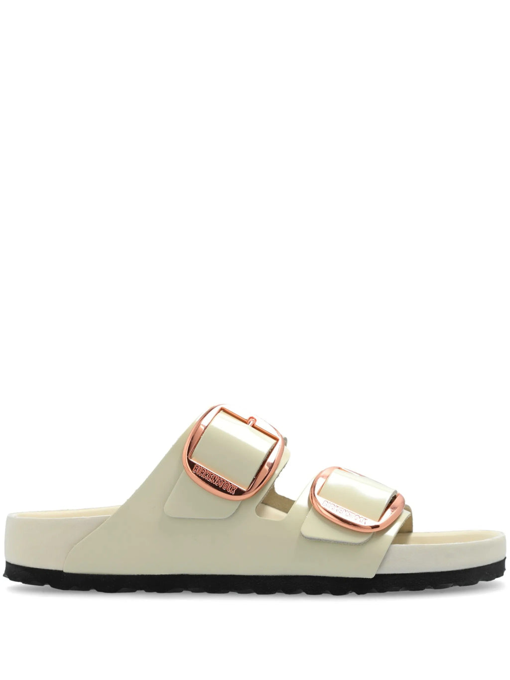 Arizona Big Buckle Exq shine ecru, Natural Leather