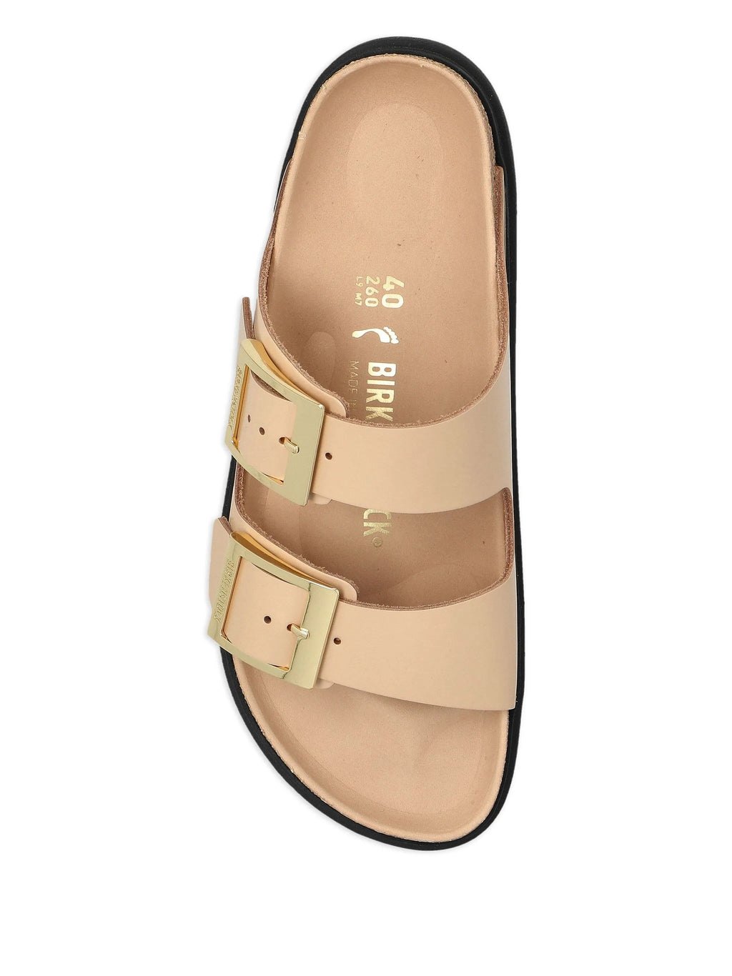 Arizona DB shine new beige, Natural Leather