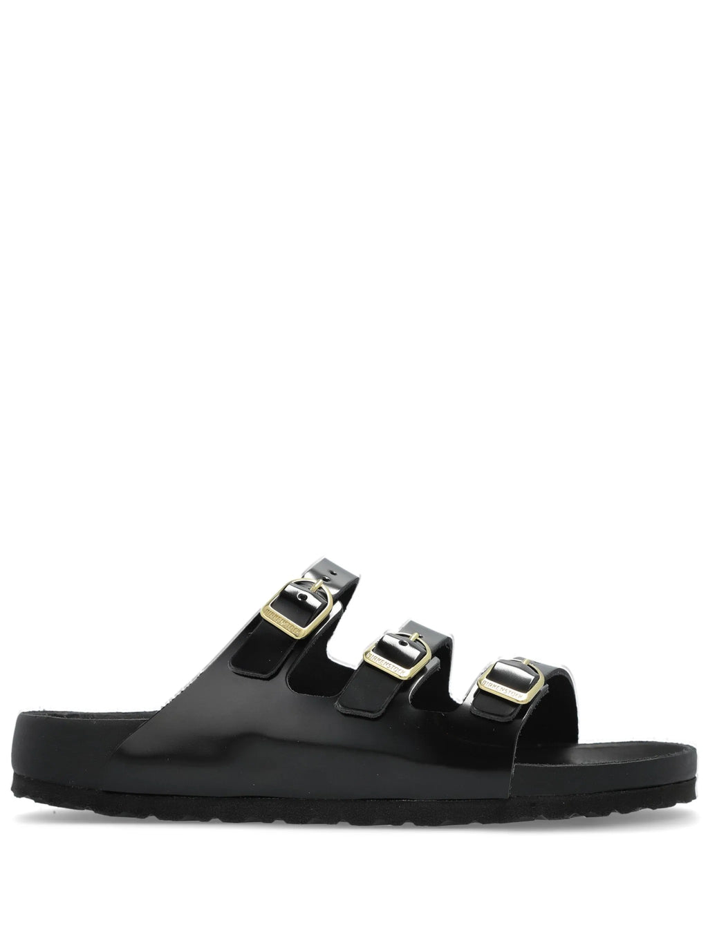 Florida DBuckle Exquisite shine black, Natural Lea