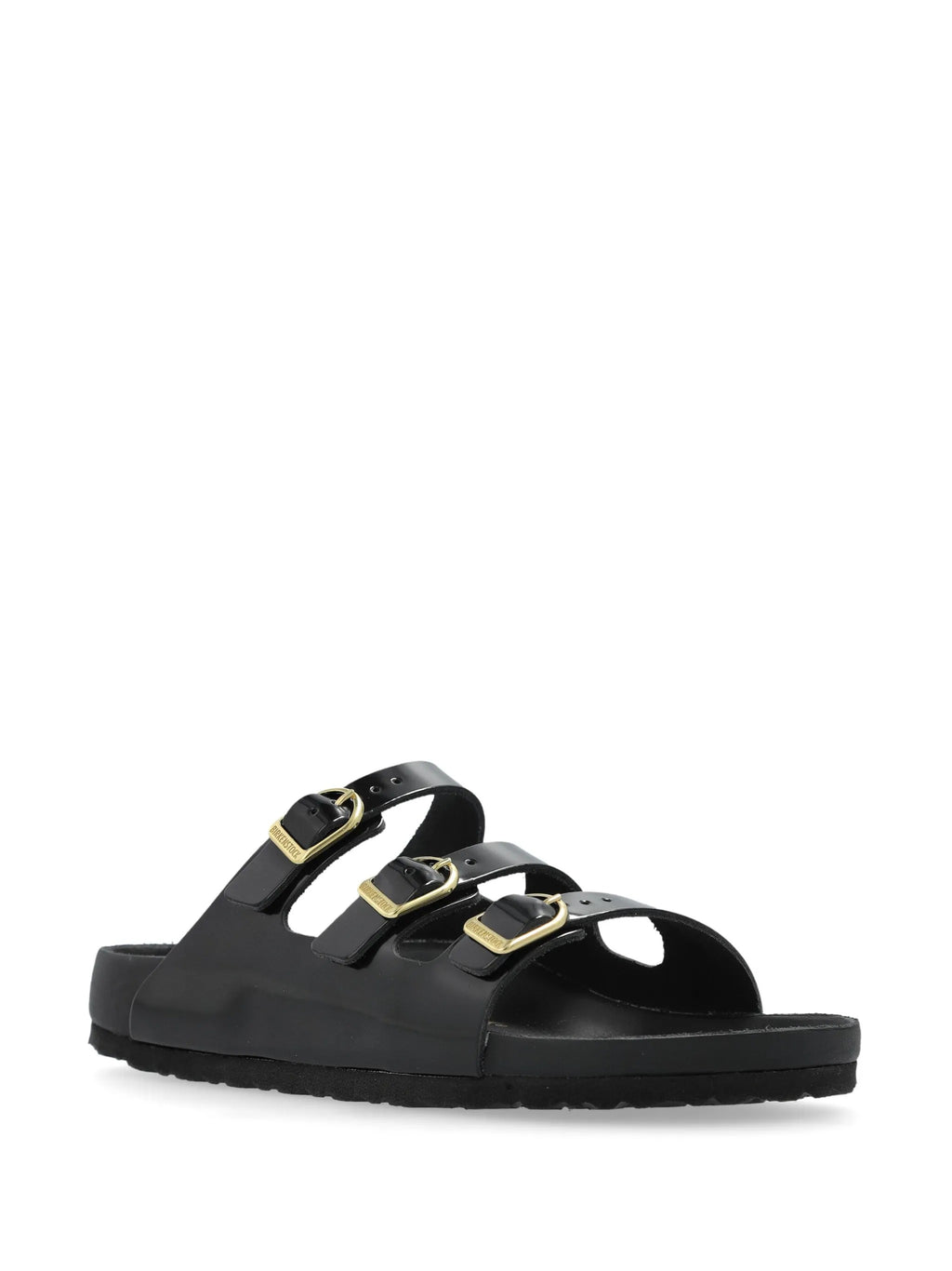 Florida DBuckle Exquisite shine black, Natural Lea