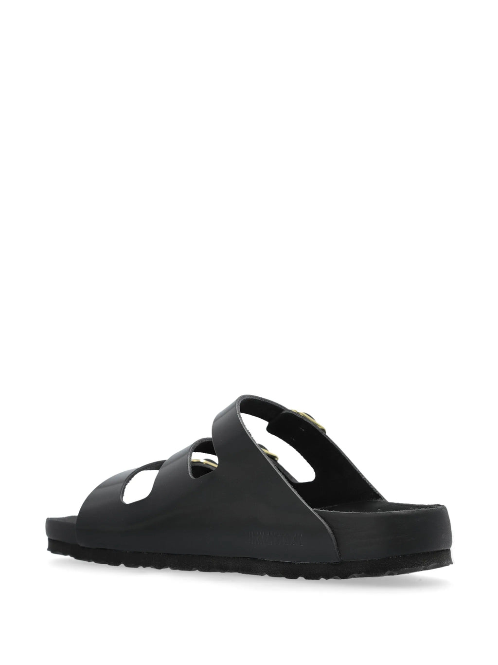 Florida DBuckle Exquisite shine black, Natural Lea