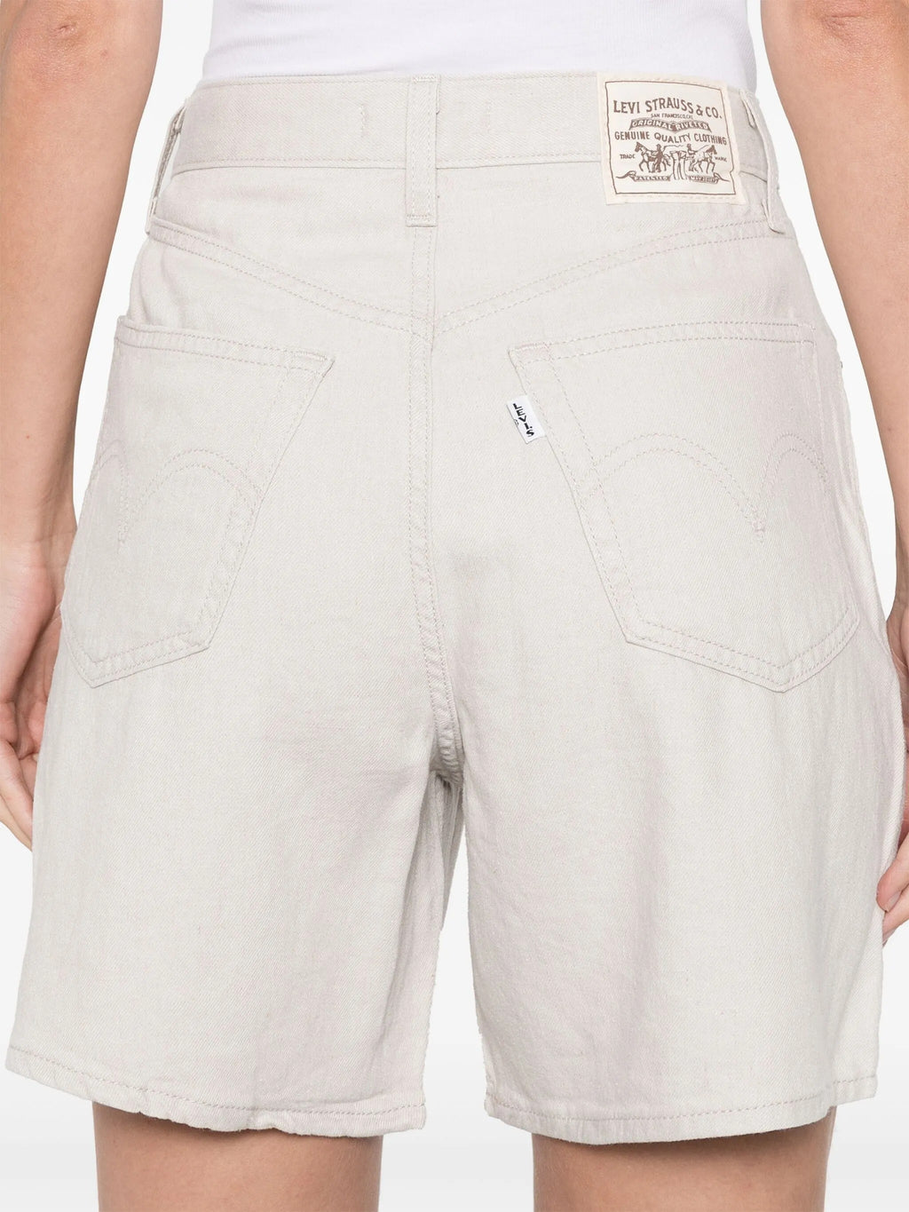 HIGH BAGGY SHORT CRYSTAL GRAY LINEN